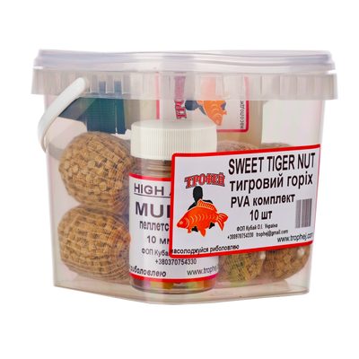 Готові стікі "Sweet Tiger Nut"+ліквід+насадковий пеллетс 10-15 мм від Трофей риболовля Готові стікі "Sweet Tiger Nut"+ліквід+насадковий пеллетс 10-15 мм прикормка приманка