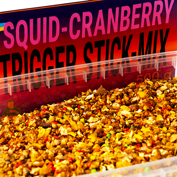 Стік-мікс Trigger Squid-Cranberry (Журавлина-Кальмар) 500 гр від Трофей риболовля Стік-мікс Trigger Squid-Cranberry (Журавлина-Кальмар) 500 гр прикормка приманка