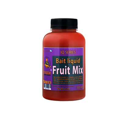 Liquid "Fruit Mix" IQ серія 300 мл. від Трофей риболовля Liquid "Fruit Mix" IQ серія 300 мл. прикормка приманка