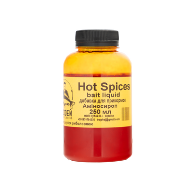 Аміносироп "Hot Spices" 250мл от Трофей рыбалка Аміносироп "Hot Spices" 250мл прикормка приманка