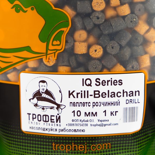 Пеллетс IQ серія пилячий  "KRILL-Belachan" 10 мм. 1 кг от Трофей рыбалка Пеллетс IQ серія пилячий  "KRILL-Belachan" 10 мм. 1 кг прикормка приманка
