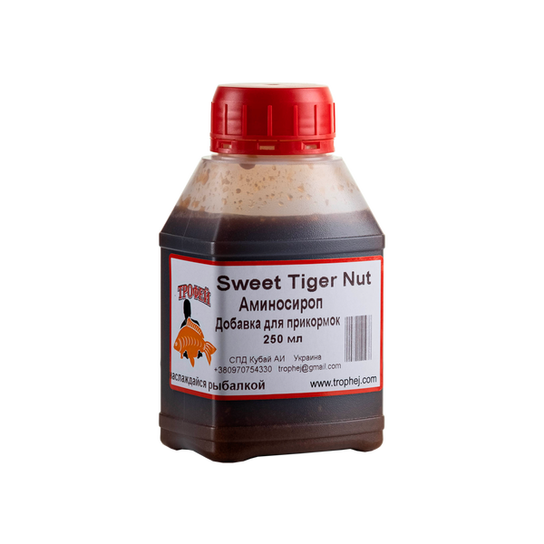 Аміносироп "Sweet tiger nut" 250мл від Трофей риболовля Аміносироп "Sweet tiger nut" 250мл прикормка приманка
